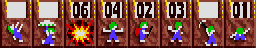 Skills: Oh no! More Lemmings, Amiga, Wild, 15 - THE SILENCE OF THE LEMMINGS